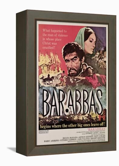 Barabbas, Anthony Quinn, Silvana Mangano, 1962-null-Framed Stretched Canvas