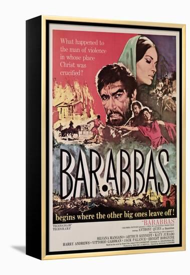 Barabbas, Anthony Quinn, Silvana Mangano, 1962-null-Framed Stretched Canvas