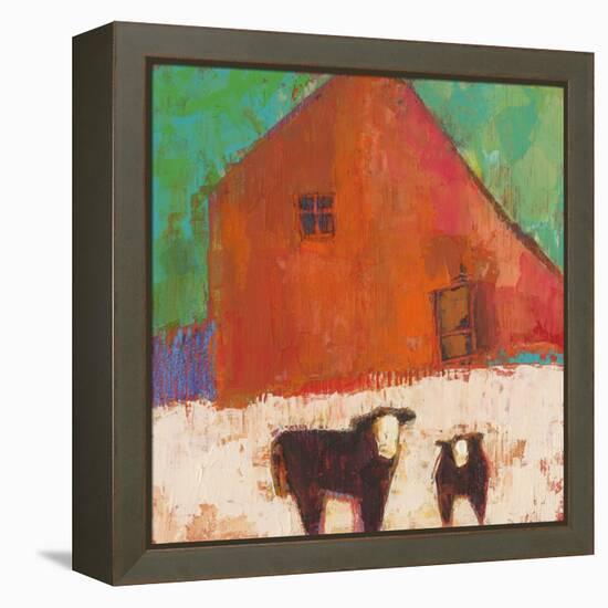 Baraboo Barn-Sue Jachimiec-Framed Stretched Canvas