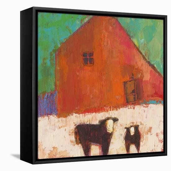 Baraboo Barn-Sue Jachimiec-Framed Stretched Canvas