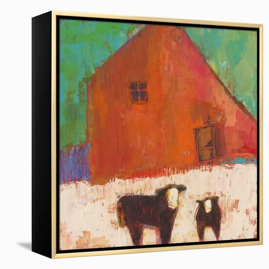 Baraboo Barn-Sue Jachimiec-Framed Stretched Canvas