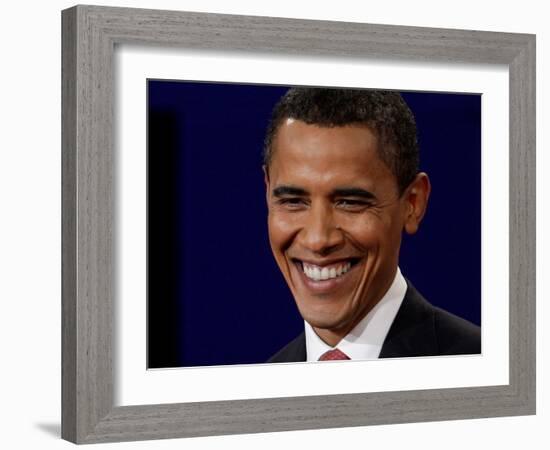 Barack Obama at the First Presidential Debate 2008, Oxford, MS-null-Framed Photographic Print