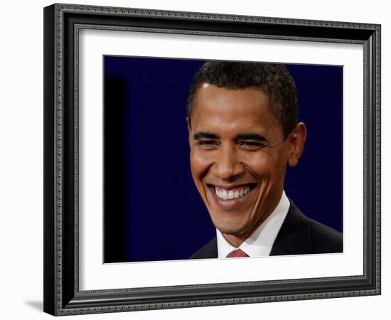 Barack Obama at the First Presidential Debate 2008, Oxford, MS-null-Framed Photographic Print