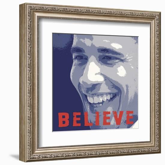 Barack Obama: Believe-null-Framed Giclee Print