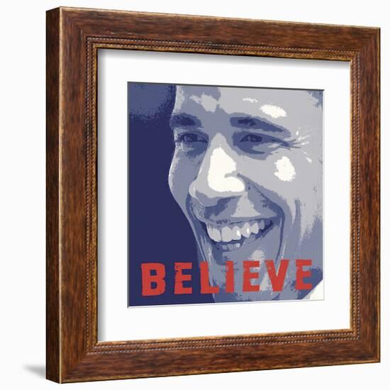 Barack Obama: Believe-null-Framed Giclee Print