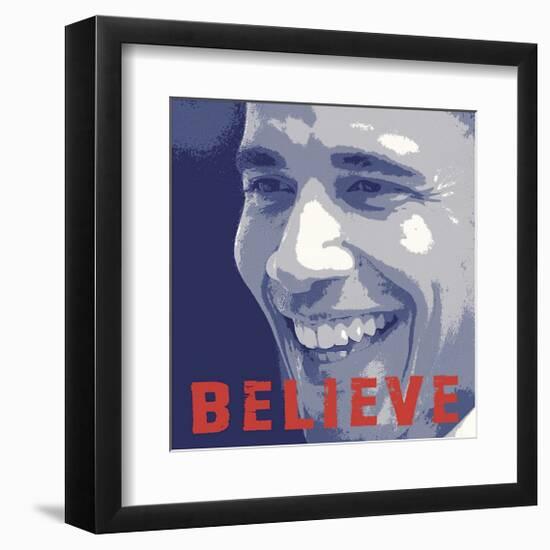 Barack Obama: Believe-null-Framed Giclee Print