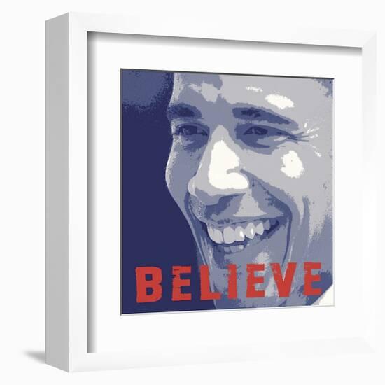 Barack Obama: Believe-null-Framed Giclee Print