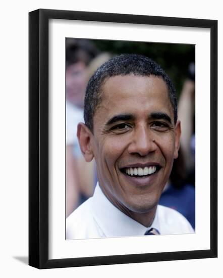 Barack Obama, Concord, NH-null-Framed Photographic Print