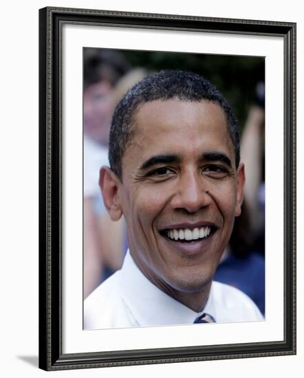 Barack Obama, Concord, NH-null-Framed Photographic Print