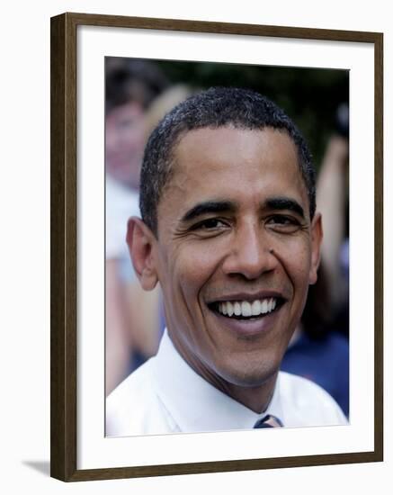 Barack Obama, Concord, NH--Framed Photographic Print