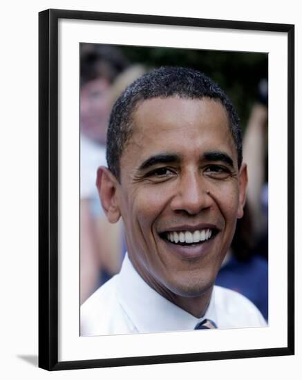 Barack Obama, Concord, NH--Framed Photographic Print