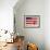 Barack Obama in front of US Flag, Flint, MI-null-Framed Photographic Print displayed on a wall
