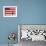 Barack Obama in front of US Flag, Flint, MI-null-Framed Photographic Print displayed on a wall