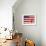 Barack Obama in front of US Flag, Flint, MI-null-Framed Photographic Print displayed on a wall