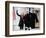 Barack Obama, Joe Biden and Their Wives Wave During the Inaugural Celebration at Lincoln Memorial-null-Framed Photographic Print