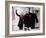 Barack Obama, Joe Biden and Their Wives Wave During the Inaugural Celebration at Lincoln Memorial-null-Framed Photographic Print