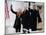 Barack Obama, Joe Biden and Their Wives Wave During the Inaugural Celebration at Lincoln Memorial-null-Mounted Photographic Print