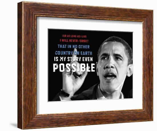 Barack Obama: My Story-null-Framed Giclee Print