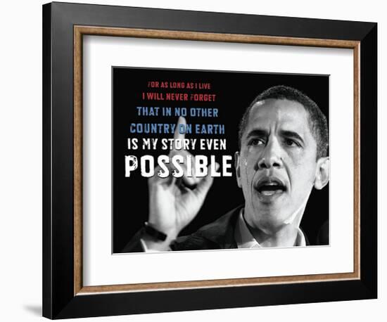 Barack Obama: My Story-null-Framed Giclee Print