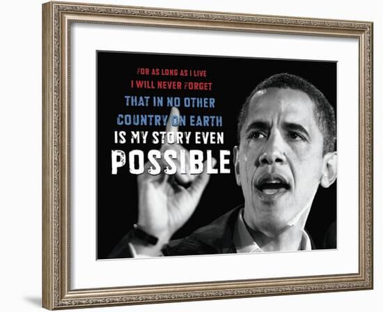 Barack Obama: My Story-null-Framed Giclee Print