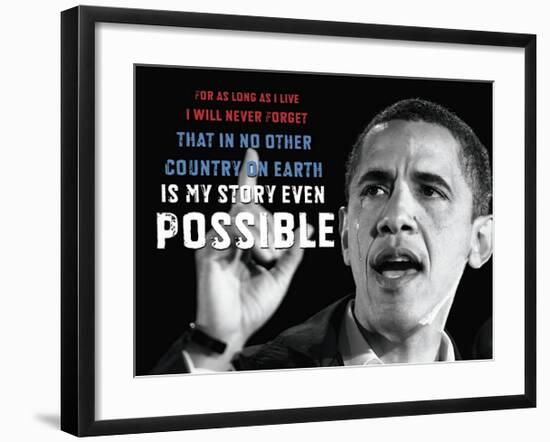 Barack Obama: My Story-null-Framed Giclee Print