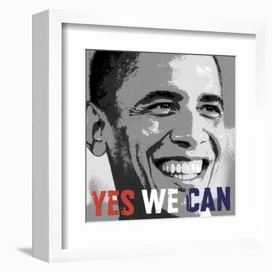 Barack Obama:  Yes We Can-null-Framed Art Print