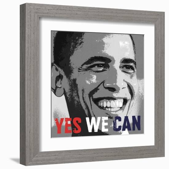 Barack Obama: Yes We Can-null-Framed Art Print