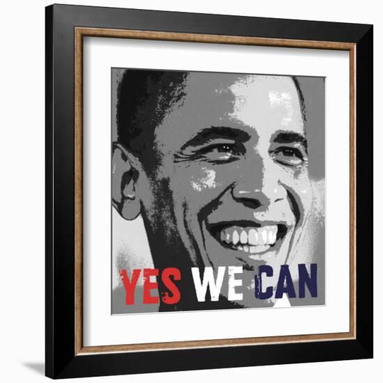 Barack Obama: Yes We Can-null-Framed Art Print