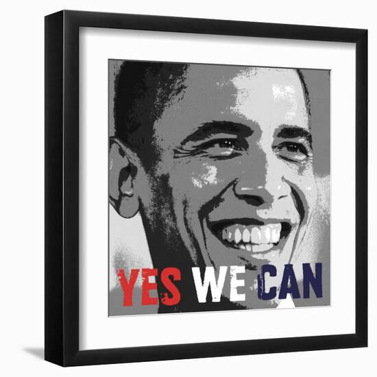Barack Obama: Yes We Can-null-Framed Art Print