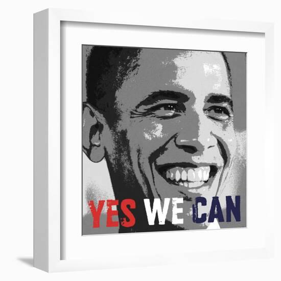 Barack Obama: Yes We Can-null-Framed Art Print