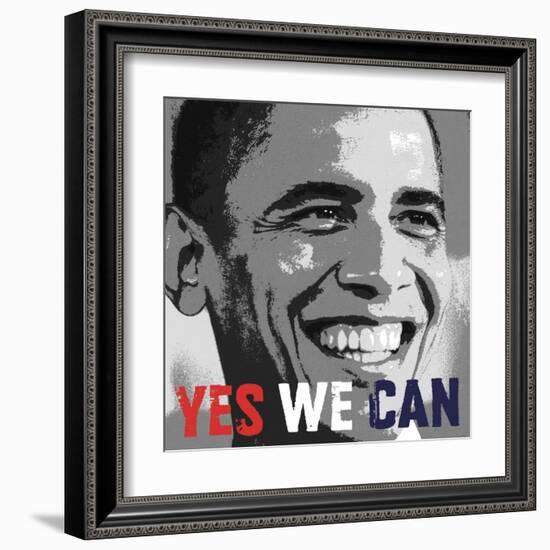 Barack Obama: Yes We Can-null-Framed Art Print