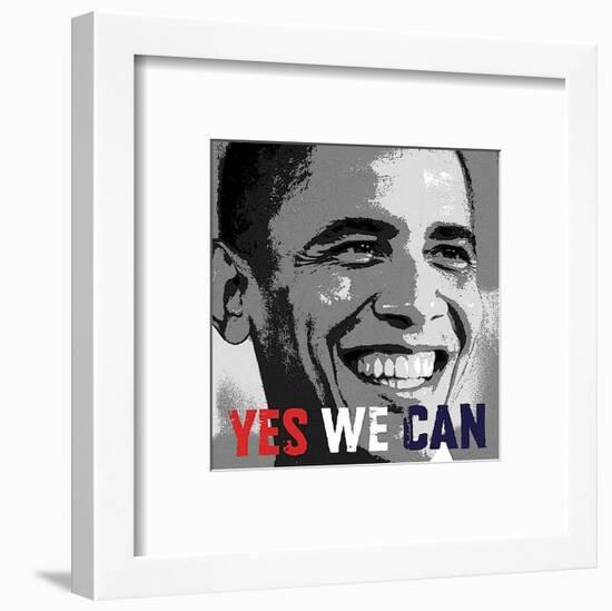 Barack Obama: Yes We Can-Celebrity Photography-Framed Art Print