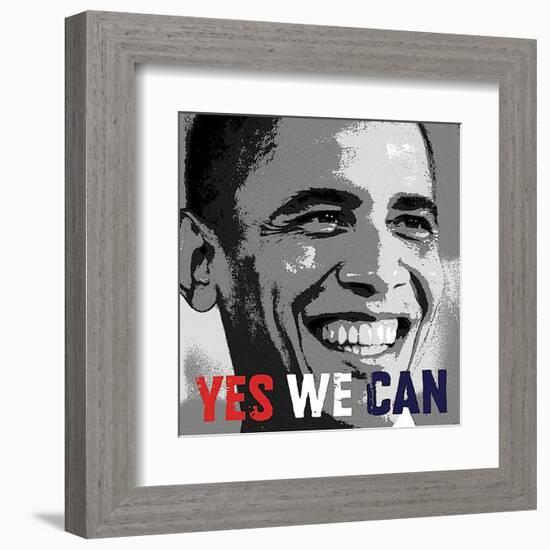 Barack Obama: Yes We Can-Celebrity Photography-Framed Art Print