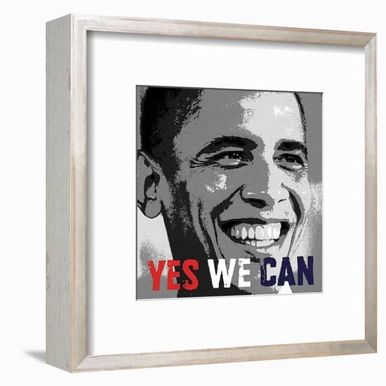 Barack Obama: Yes We Can-Celebrity Photography-Framed Art Print