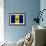 Barbados Flag Design with Wood Patterning - Flags of the World Series-Philippe Hugonnard-Framed Art Print displayed on a wall