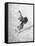 Barbara Ann Scott Making School Figures at the World Figure Skating Contest-Tony Linck-Framed Premier Image Canvas