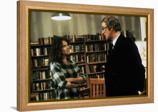 Barbara Hershey and Michael Caine HANNAH AND HER SISTERS, 1986 directed by Woody Allen (photo)-null-Framed Stretched Canvas