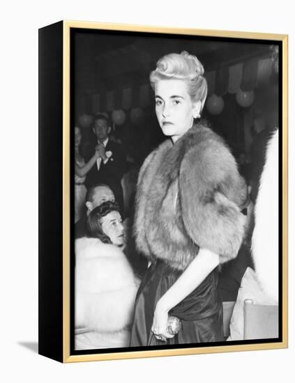 Barbara Hutton, Countess Von Haugwitz-Reventlow, in Palm Beach, Jan. 19, 1940-null-Framed Stretched Canvas