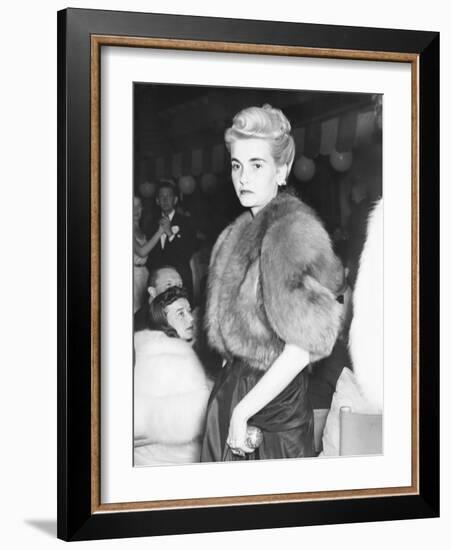 Barbara Hutton, Countess Von Haugwitz-Reventlow, in Palm Beach, Jan. 19, 1940-null-Framed Photo