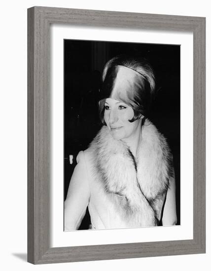 Barbara in Hat-null-Framed Art Print