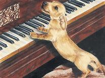 Dachsund Playing Piano-Barbara Keith-Giclee Print