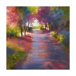 Dappled path-Barbara Newton-Framed Giclee Print