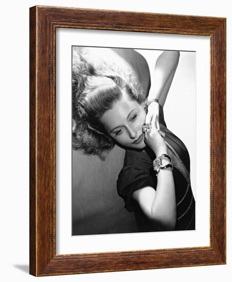 Barbara Stanwyck, 1945-null-Framed Photographic Print