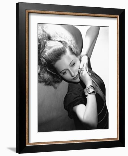 Barbara Stanwyck, 1945-null-Framed Photographic Print