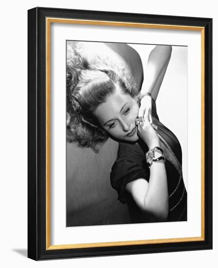 Barbara Stanwyck, 1945-null-Framed Photographic Print