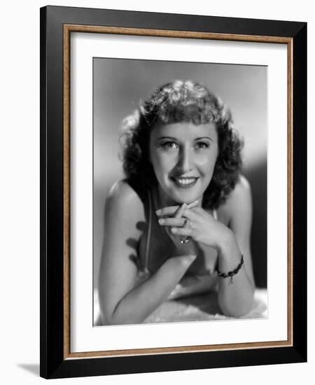 Barbara Stanwyck, March 10, 1939-null-Framed Photo