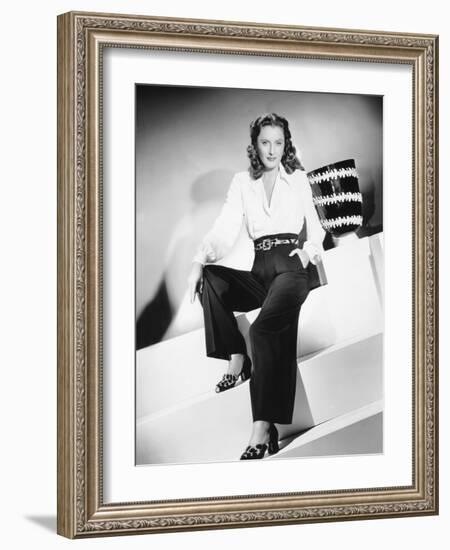 Barbara Stanwyck, Mid 1940s-null-Framed Photo