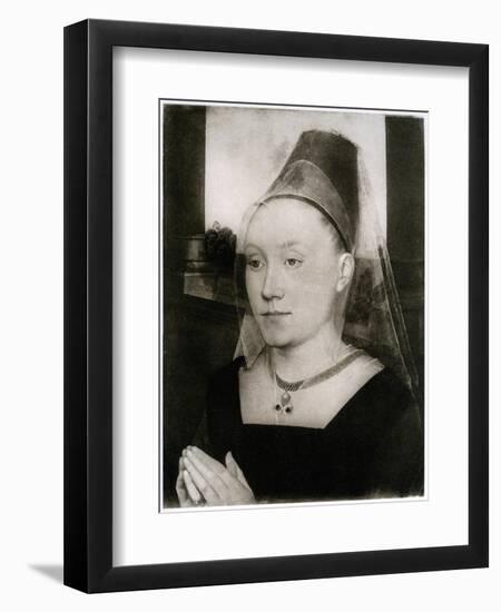 Barbara Van Vlaenderbergh, Wife of Guillaume Moreel, C1480-Hans Memling-Framed Giclee Print