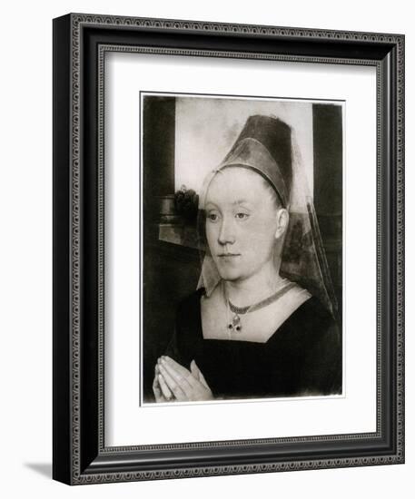 Barbara Van Vlaenderbergh, Wife of Guillaume Moreel, C1480-Hans Memling-Framed Giclee Print