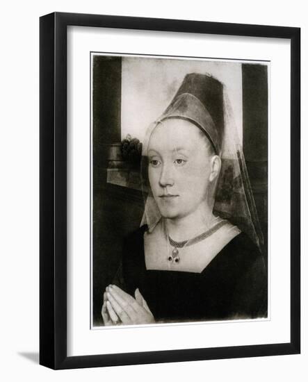 Barbara Van Vlaenderbergh, Wife of Guillaume Moreel, C1480-Hans Memling-Framed Giclee Print